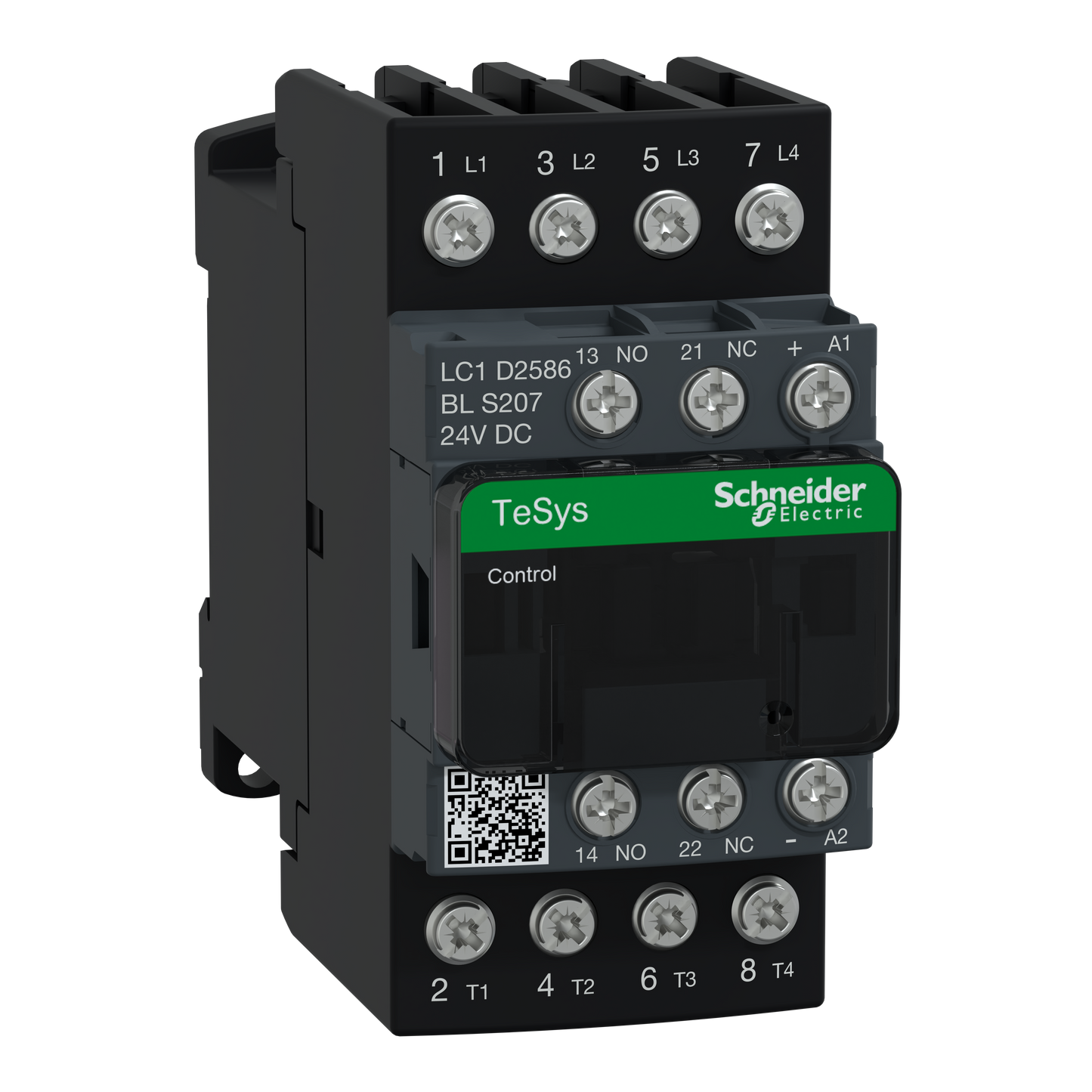 Schneider Electric-LC1D2586BLS207-TeSys D - Contacteur tesys lc1d 4p 2f plus 2o ac1 440v 40 a bobine 24 v cc