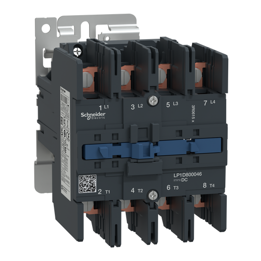 Schneider Electric-LP1D800046SW-TeSys LP1D - contacteur - 4P - AC-1 440V - 125A - bobine 72Vcc