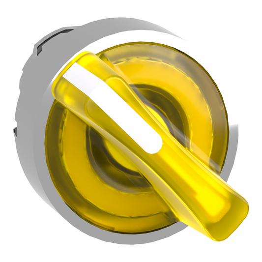 Schneider Electric-ZB4BK1483-Harmony XB4 - tête bouton à manette lumineux - Ø22 - 2 pos à rap. - jaune