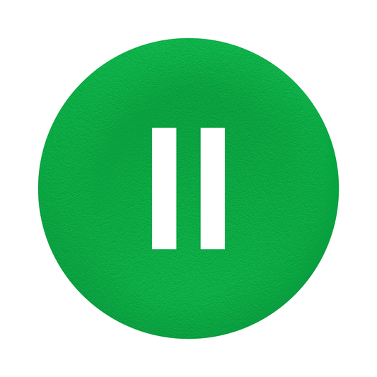 Schneider Electric-ZBA336-Harmony cabochon lisse II - vert pour poussoir rond Ø22