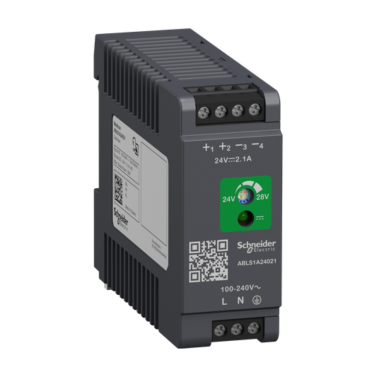 Schneider Electric-ABLS1A24021-Modicon ABL - alimentation à découpage - 2,1A - 100à240Vca mono/biphasé - 24Vcc