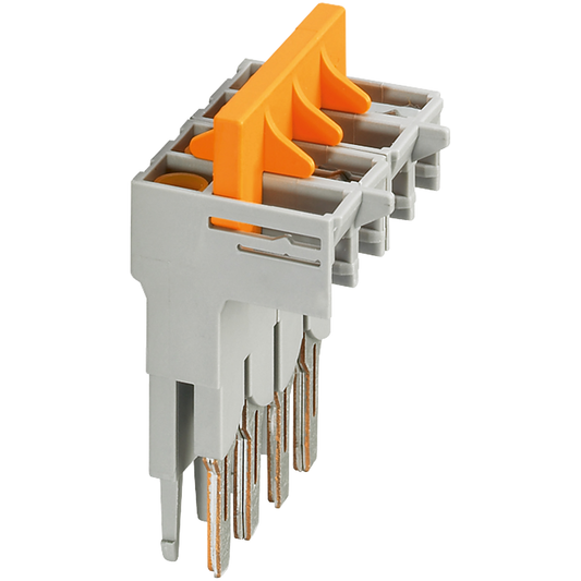 Schneider Electric-NSYTRASJ4-Pont de couplage - 4 pts - enfichable - pour borne vissée NSYTRV63TTD - orange