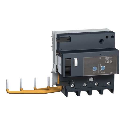 Schneider Electric-19054-Acti9 Vigi NG125 - Bloc diff. 400Vca (Ph/Ph) - 4P - 63A - 300/3000mA - Type A