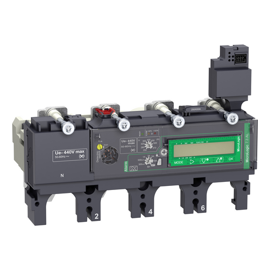 Schneider Electric-C6347A570-ComPacT NSX - déclencheur MicroLogic 7.3E AL Vigi 570A - 4P4D pour NSX630