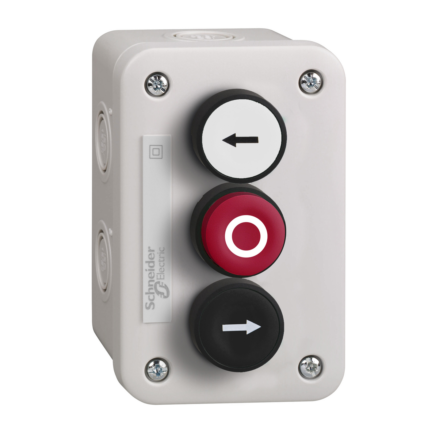 Schneider Electric-XALE3251-Harmony - Boitebp blanc fleche 1 nobp rouge dep. o 1 ncbp noir fleche 1 no