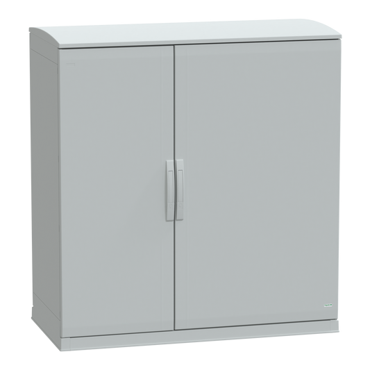 Schneider Electric-NSYPLAZT12126G-Thalassa - Armoire polyester socle + toit 1250x1250x620- IP44 Ral 7035