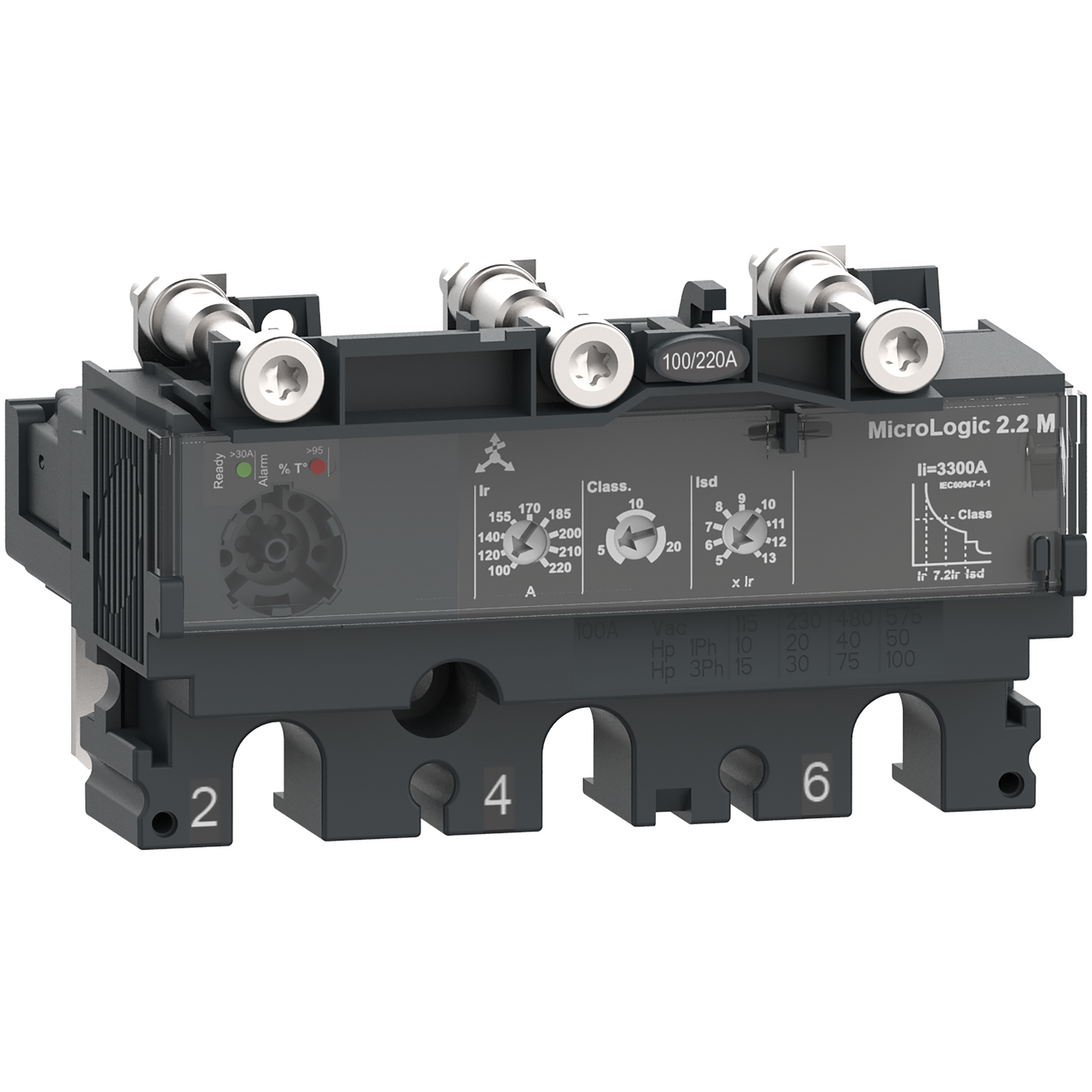 Schneider Electric-C1632M150-ComPacT NSX - Déclencheur MicroLogic 2.2 M 150A - 3P3D pour NSX160-250