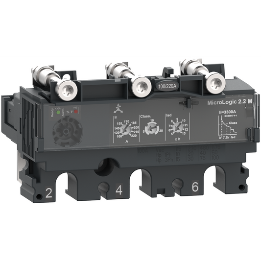 Schneider Electric-C1632M150-ComPacT NSX - Déclencheur MicroLogic 2.2 M 150A - 3P3D pour NSX160-250
