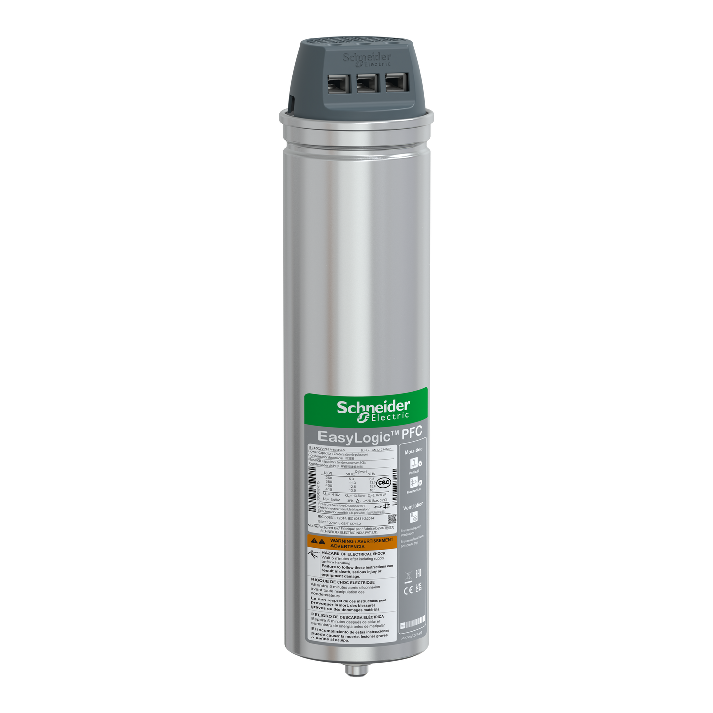 Schneider Electric-BLRCS125A150B40-VarPlusCAN condensateur SDY 12.5kvar 400V