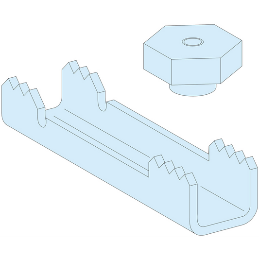 Schneider Electric-LVS08703-PrismaSeT P - kit de fixation faux-plancher - Lot de 4 brides