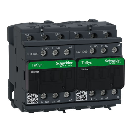 Schneider Electric-LC2D09B7-TeSys LC2D - contacteur inverseur - 3P - AC-3 440V - 9A - bobine 24Vca