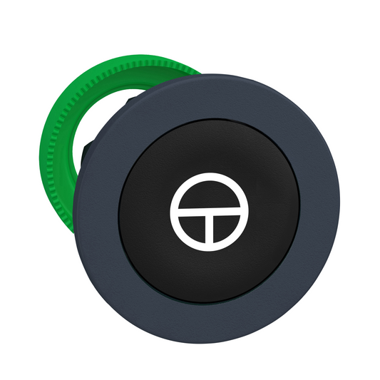 Schneider Electric-ZB5FA245-Harmony XB5 - tête bouton poussoir à impulsion - flush - marqué - noir