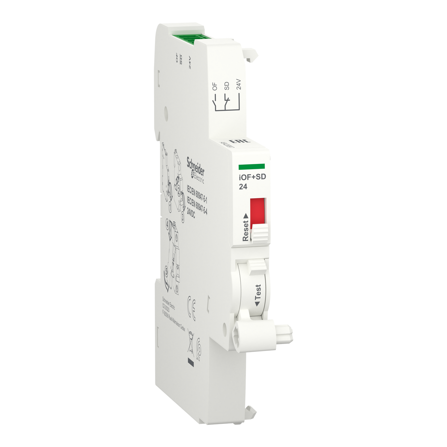 Schneider Electric-A9A26897-Acti9 - auxiliaire iOF+SD24 - commande signalisation par le haut pour Smartlink