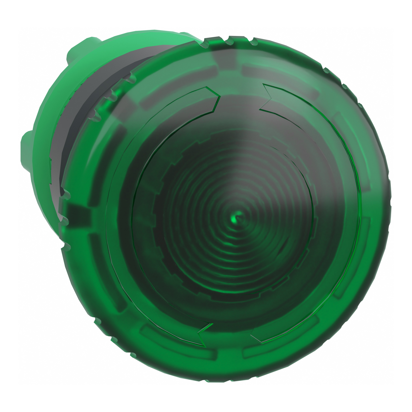 Schneider Electric-ZB5AW733-Harmony XB5 - tête bouton coup de poing lumin DEL - Ø40 - pousser tourn - vert