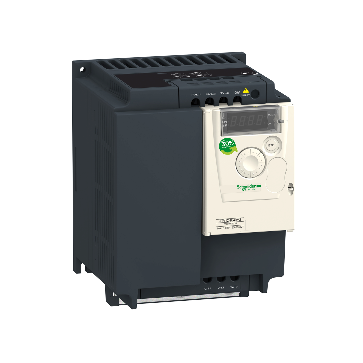Schneider Electric-ATV12HU40M3-Altivar ATV12 - variateur de vit. - 4kW 5CV - 200..240V - 3ph - radiateur