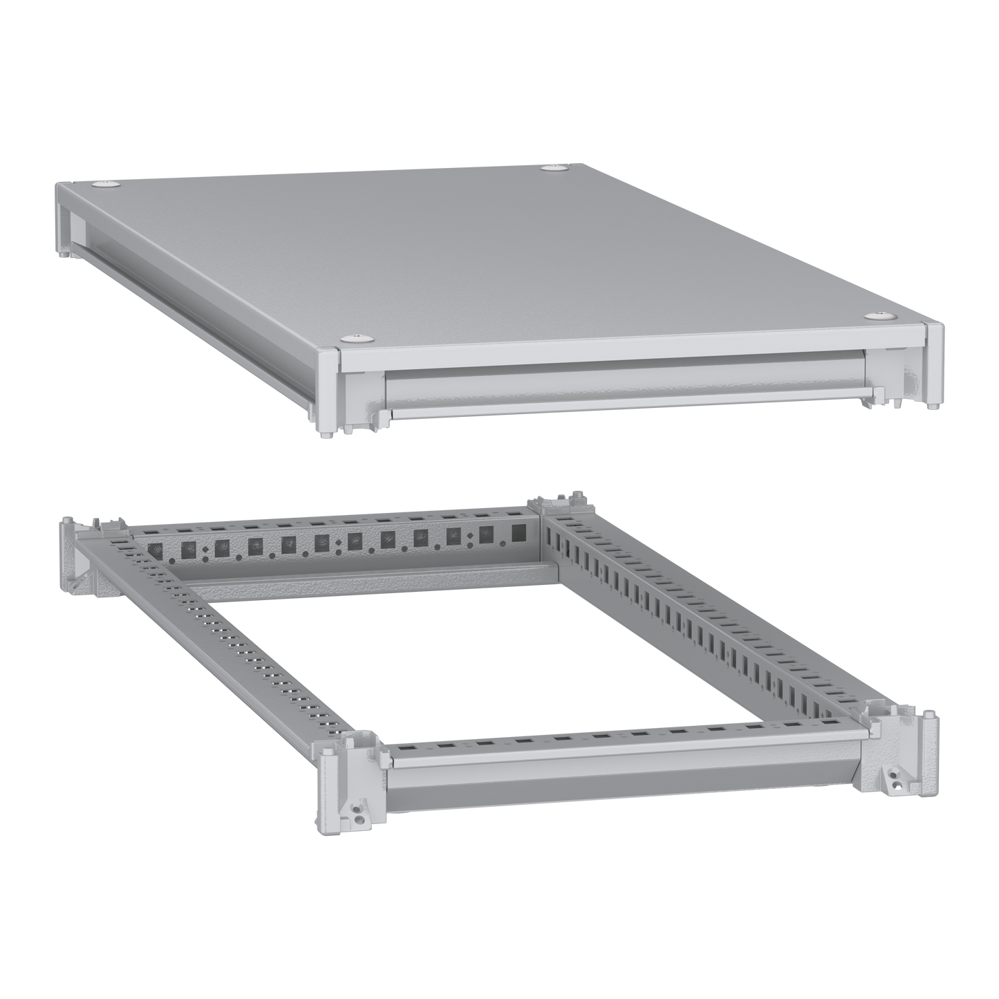 Schneider Electric-NSYSFNC48-PanelSeT SFN Kit - cadre supérieur et inférieur - 400x800 mm (Hxl)