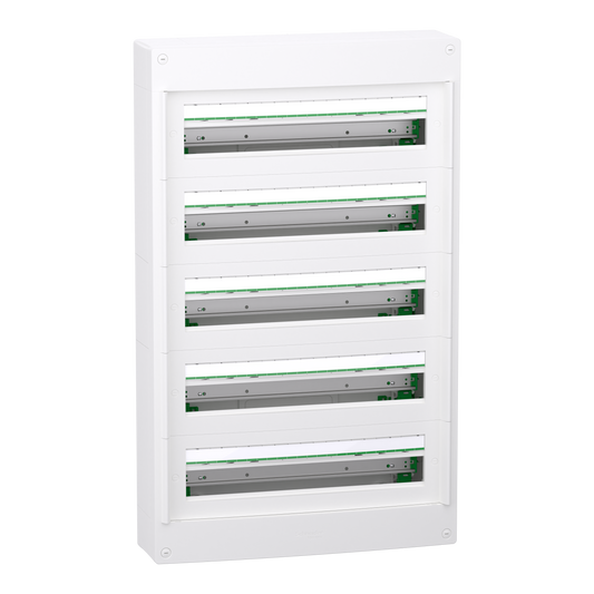 Schneider Electric-LVSXT524-PrismaSeT XS - Coffret plastique saillie 5 rangées 24 modules - sans porte