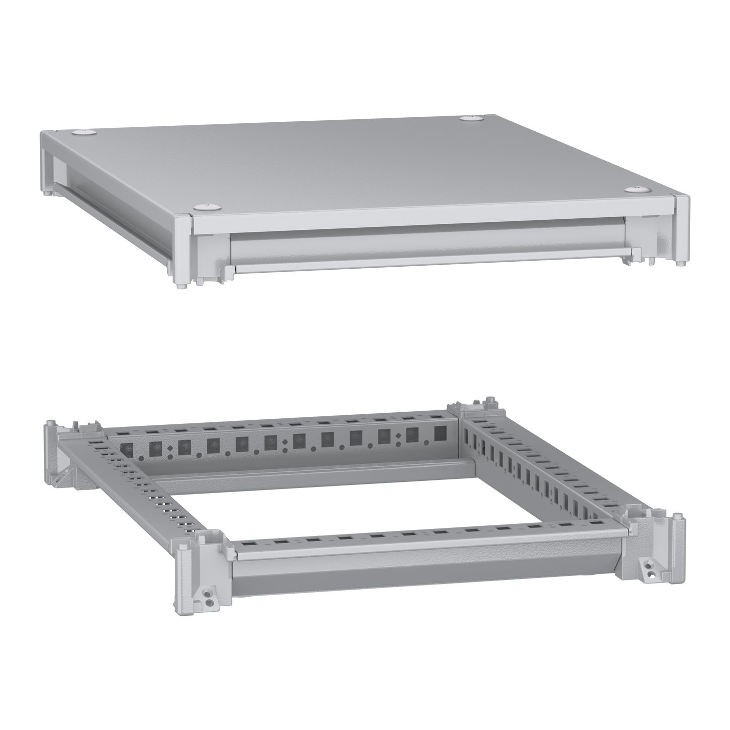 Schneider Electric-NSYSFNC45-PanelSeT SFN Kit - cadre supérieur et inférieur - 400x500 mm (Hxl)