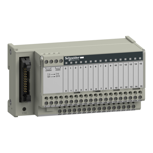 Schneider Electric-ABE7H16S21-Telefast ABE7 - embase de raccordement passive - 16 E ou S - DEL - isolateur