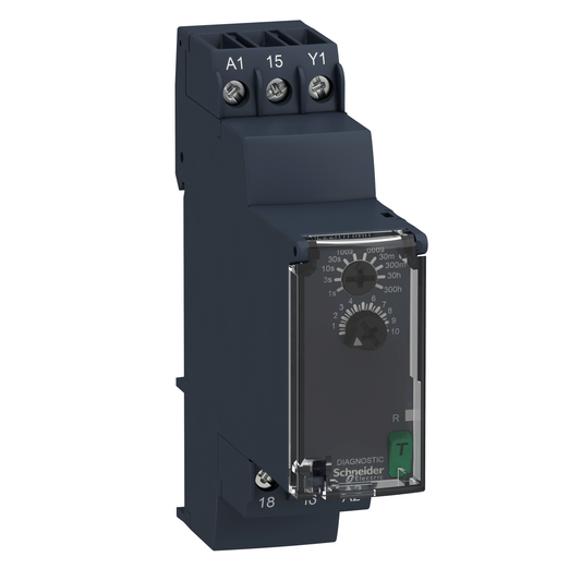 Schneider Electric-RE22R1HMR-Harmony Time RE22 - relais tempo - 1OF - H Hw - 1s à 300h - 24V à 240VACDC