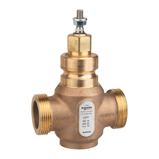 Schneider Electric-7214138000-Vanne 2 voies bronze filetée PN16 DN25 Kv10