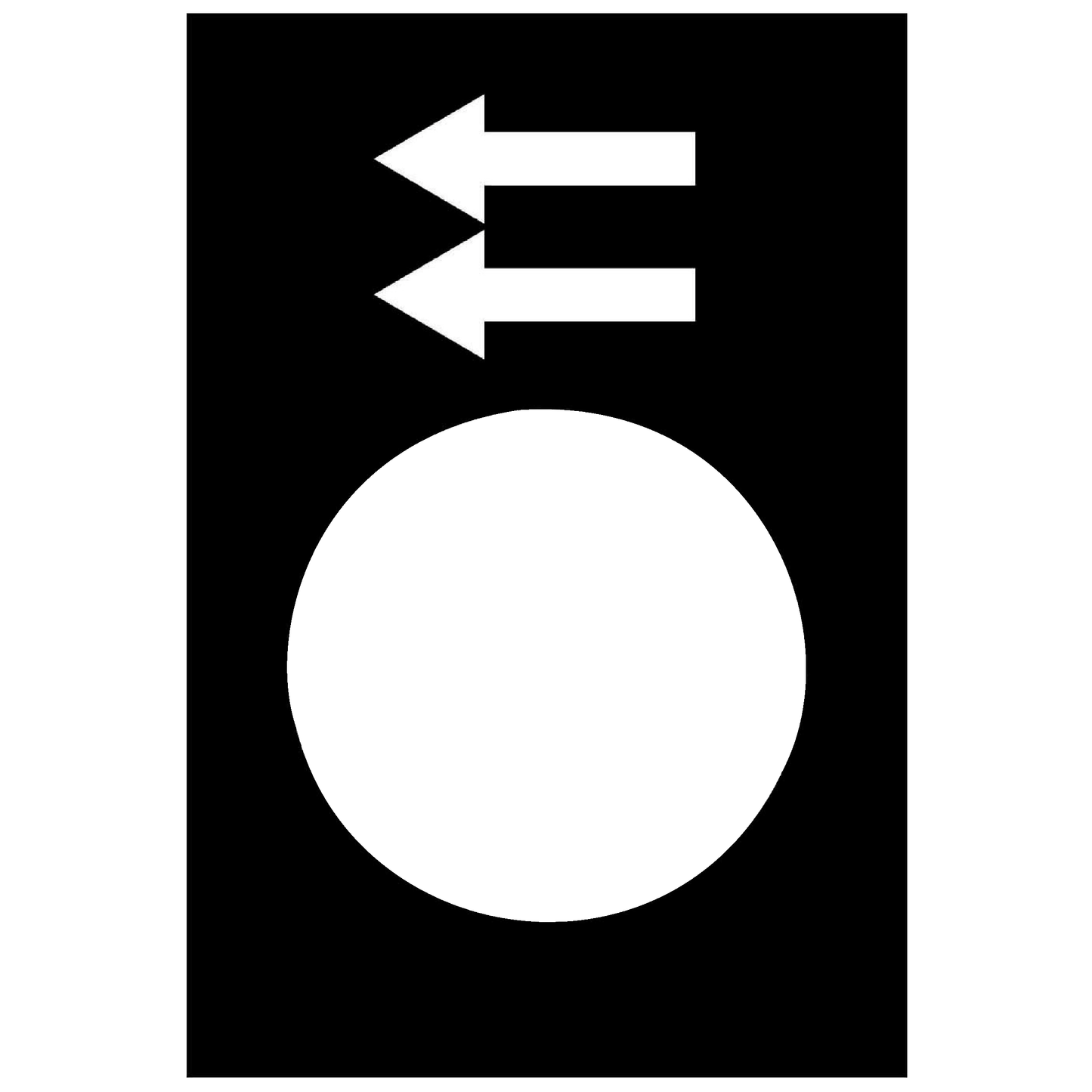 Schneider Electric-ZB2BY2905-Harmony - étiquette - 30x40mm - noir - gauche ou descente, GV