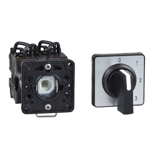 Schneider Electric-K2H004UCH-Harmony - inverseur à came - 4 pôles - 45° - 20A - fixation Ø22mm