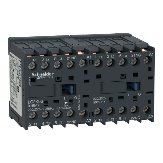 Schneider Electric-LC2K09015F7-TeSys LC2K - contacteur inverseur - 3P - AC-3 440V - 9A - bobine 110Vca