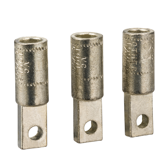 Schneider Electric-LV426987-ComPacT NSXm - 3 cosses de compression câble cuivre AWG 6...1/0 pour NSXm