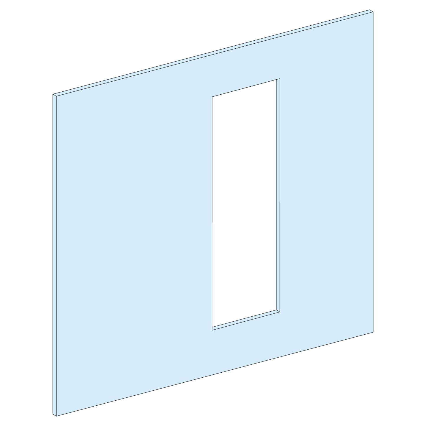 Schneider Electric-LVS03661-PrismaSeT P - Plastron inver. monobloc INS630-10M-fixe-horizontal-L650