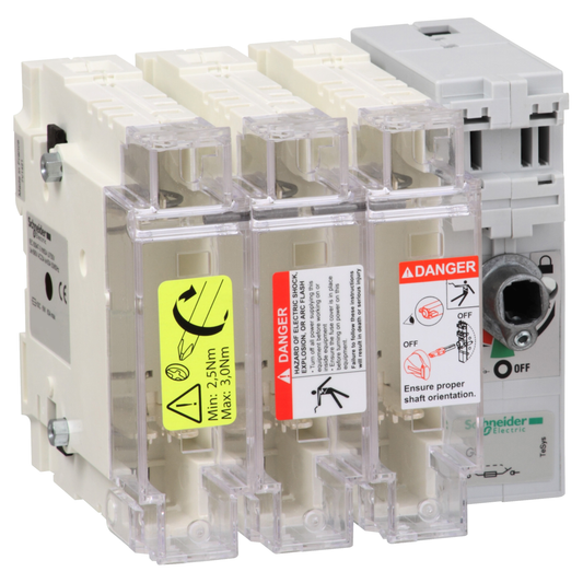 Schneider Electric-GS2K3-TeSys GS - interrupteur sectionneur fusible - 3P - 125A - 22x58 mm