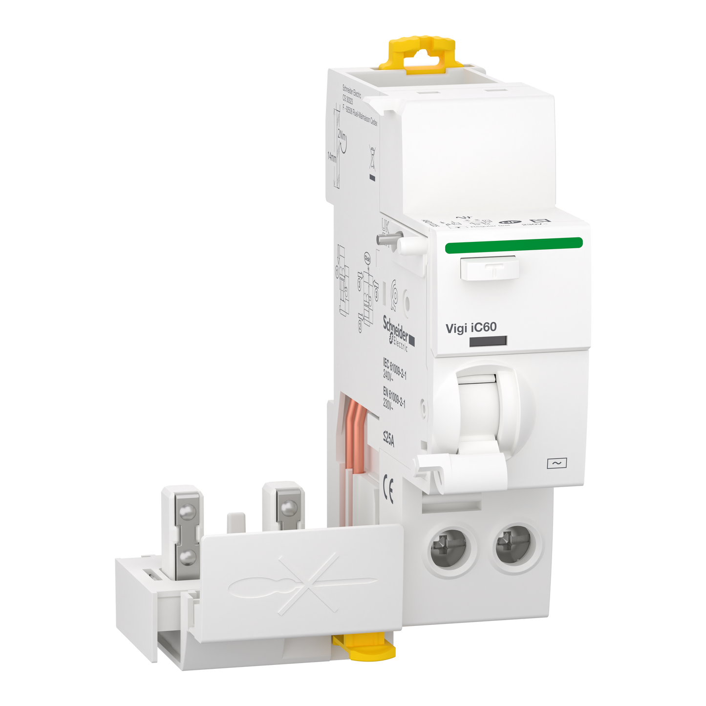 Schneider Electric-A9Q11225-Acti9 Vigi iC60 - Bloc diff 230Vca (Ph/N) - 2P - 25A - 30mA - Type AC