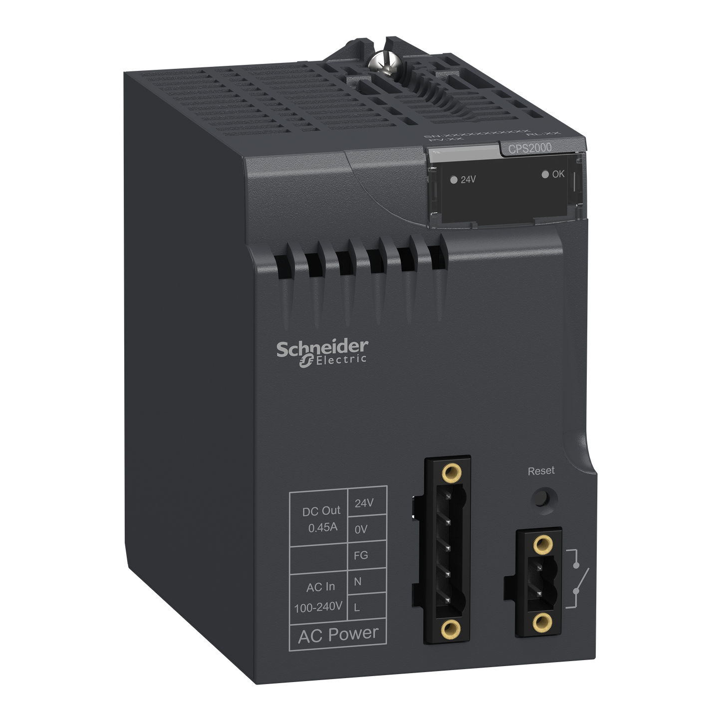 Schneider Electric-BMXCPS2000-Modicon X80 - module d'alimentation - 100..240Vca - 20W