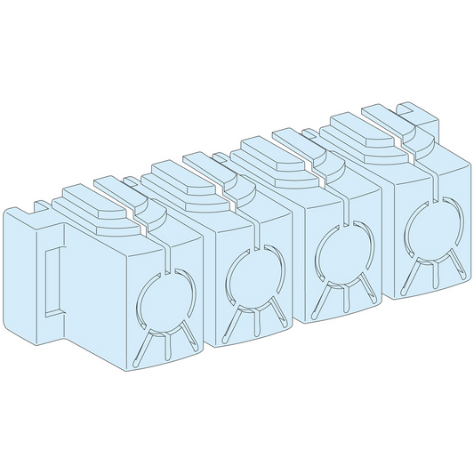 Schneider Electric-LVS04150-Linergy BW - 8 capots isolants IPxxB pour JdB (Powerclip)
