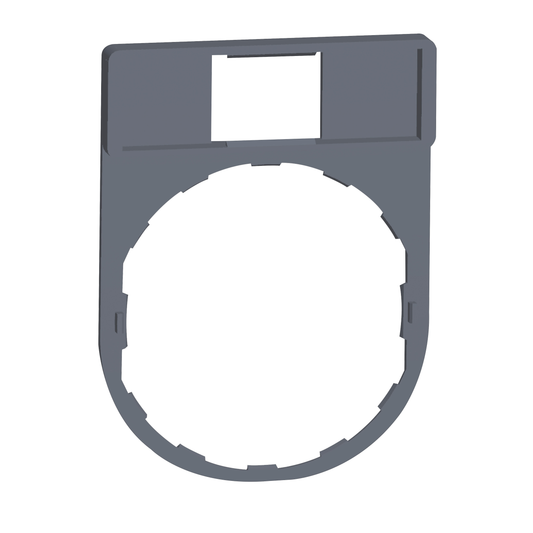 Schneider Electric-ZBZ32C0-Harmony - porte-étiquette plate 30x40 - plastique gris - pour étiquette 8x27