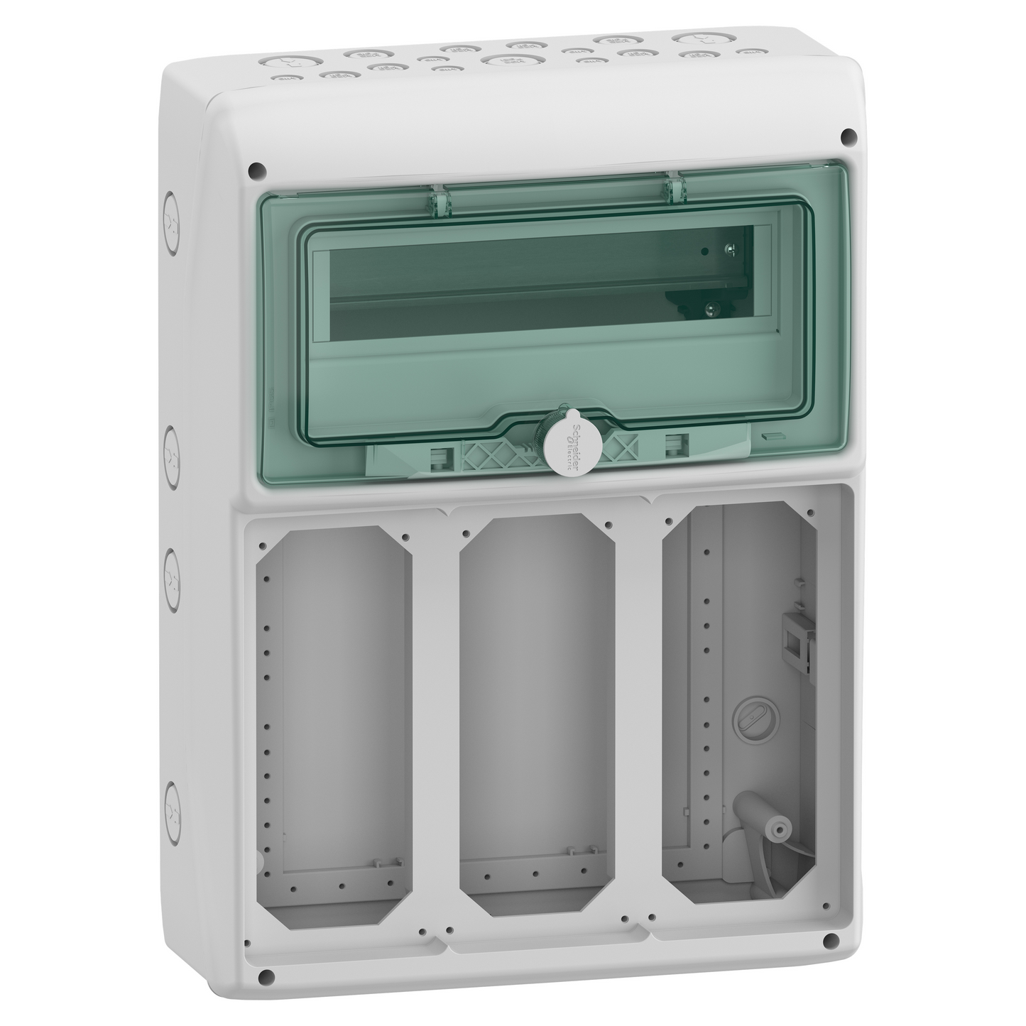 Schneider Electric-13162M-Mureva coffret pour prises BLock 340x460mm 12+1 Modules x 3 Ouvertures 103x225mm