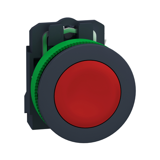 Schneider Electric-XB5FA42-Harmony XB5 - bouton poussoir impulsion - flush - rouge - 1O - vis étrier