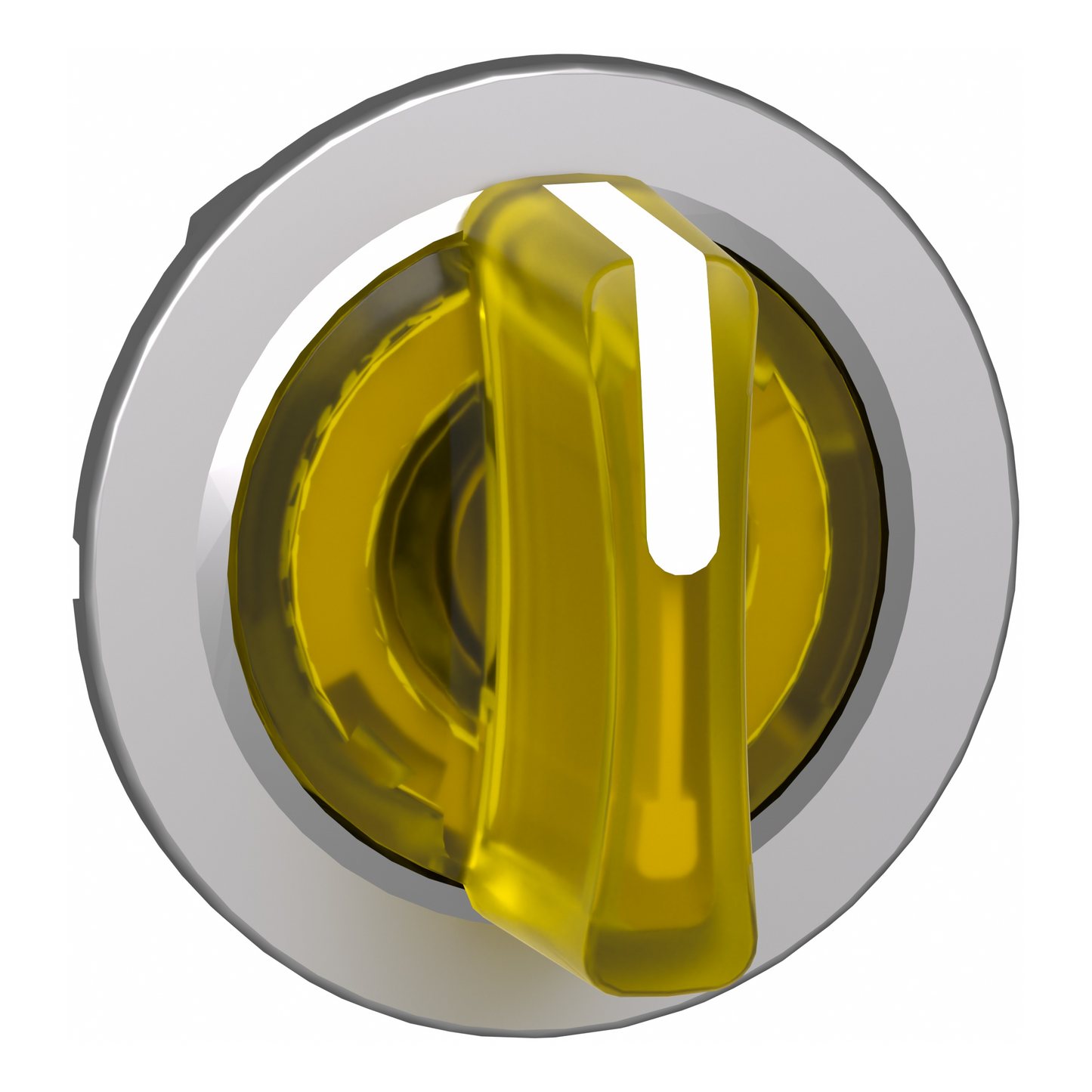 Schneider Electric-ZB4FK1383-Harmony XB4 - tête bouton à manette lumineux - flush - 3 pos fix - jaune