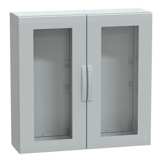 Schneider Electric-NSYPLA10103TG-Thalassa - Armoire polyester 1000x1000x320 - IP65 - vitrée Ral 7035