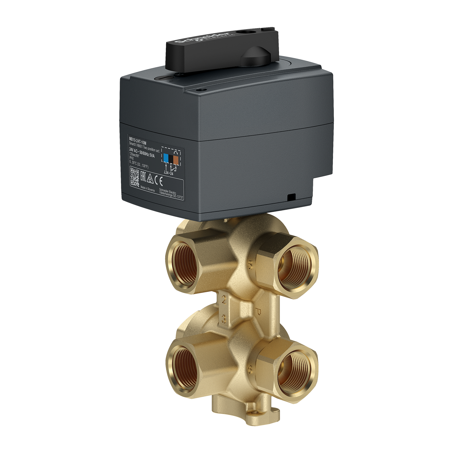 Schneider Electric-MB10-24T-10M-Moteur vanne 6 voies TOR 10m se commande avec une vanne PIBCV