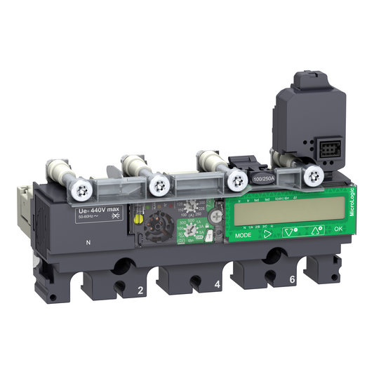 Schneider Electric-C1647E160-ComPacT NSX - Déclencheur MicroLogic 7.2E Vigi 160A - 4P4D pour NSX160-250