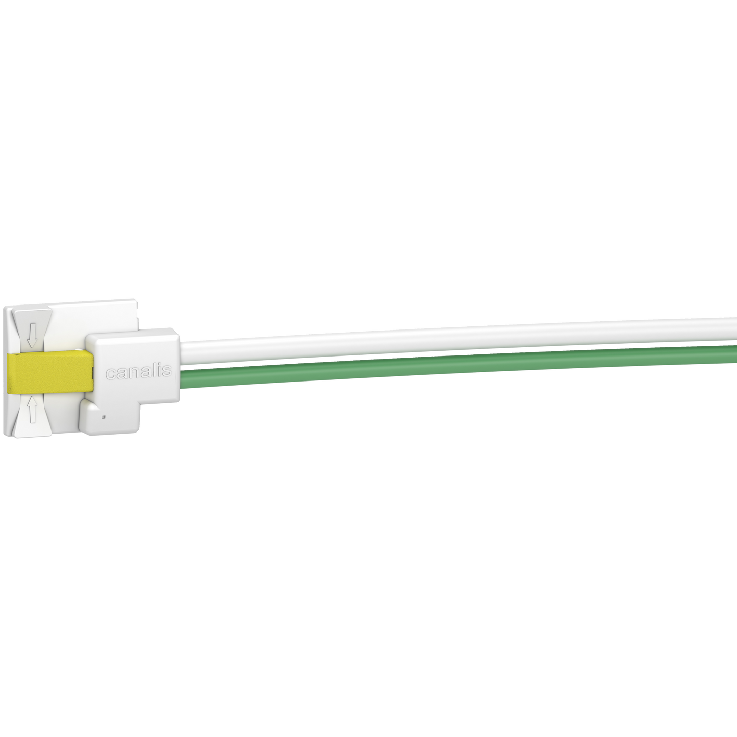 Schneider Electric-KBC16DCS201T-Canalis KB- connecteur dérivation 16A - L2+N+PE+bus - cable 1m