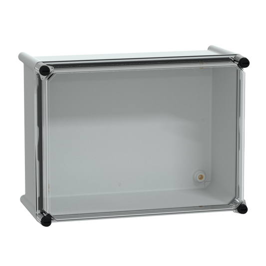 Schneider Electric-NSYPLS2736G-Thalassa PLS - Boite avec couvercle transparent 27x36x18 Ral 7035