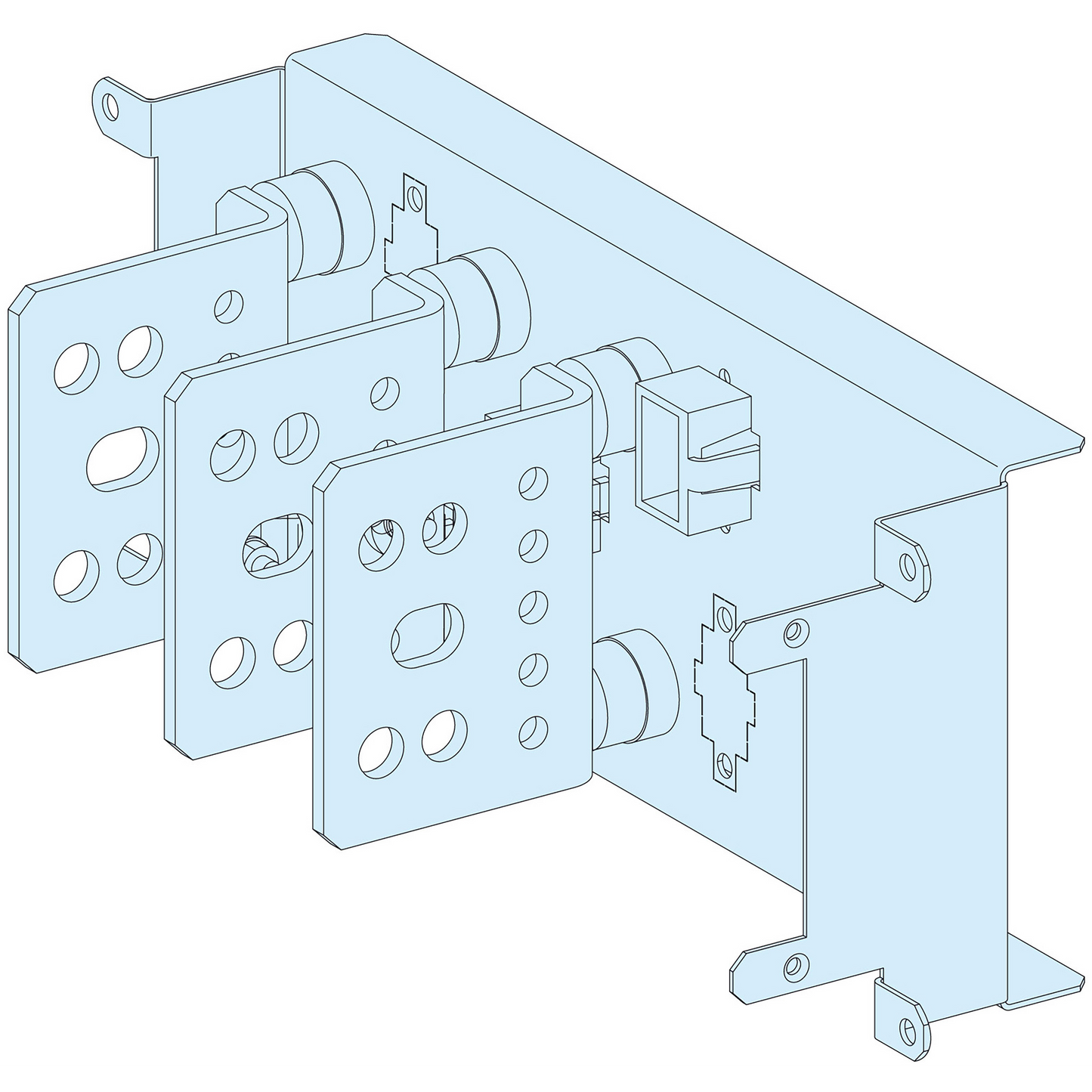 Schneider Electric-LVS04429-PrismaSeT P - Raccordement aval reporté NSX100/250 - débro/socle - 3P