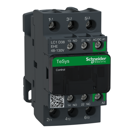 Schneider Electric-LC1D38EHE-TeSys D - contacteur - 3P(3 NO) - AC3 - <= 440V 38A - 48 à 130Vca-cc