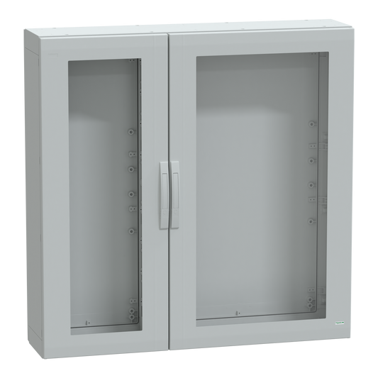Schneider Electric-NSYPLA12123TG-Thalassa - Armoire polyester 1250x1250x320 - IP65 - vitrée Ral 7035