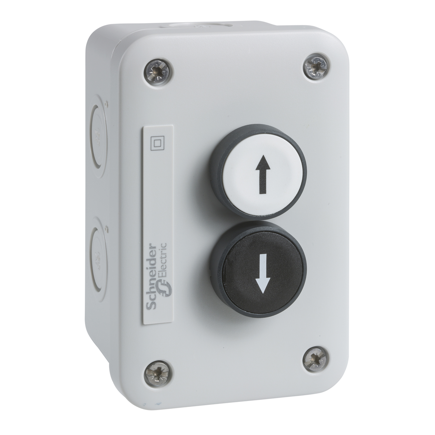 Schneider Electric-XALE2221-Harmony XALE - boîte à boutons - BP blanc 1F + BP noir 1F