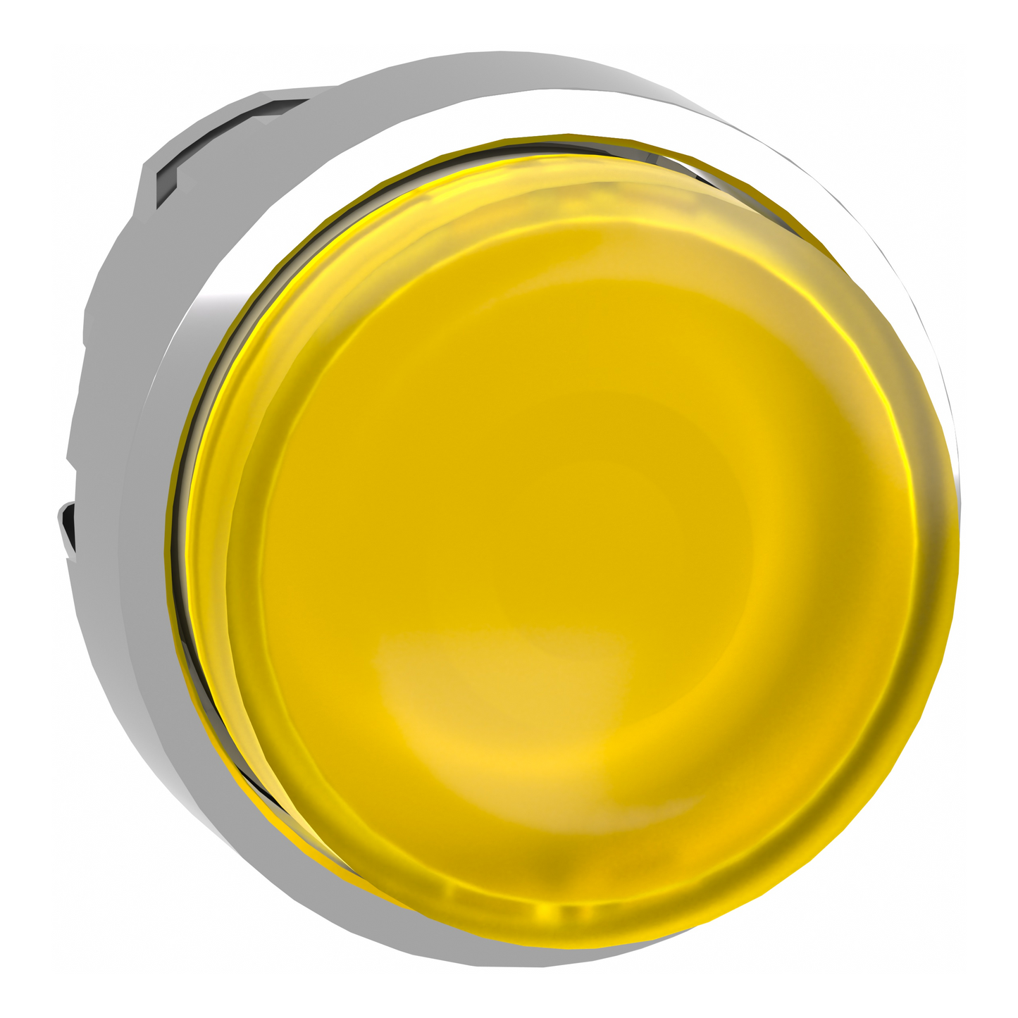 Schneider Electric-ZB4BW183-Harmony XB4 - tête bouton poussoir lum DEL - Ø22 - dépassant - jaune