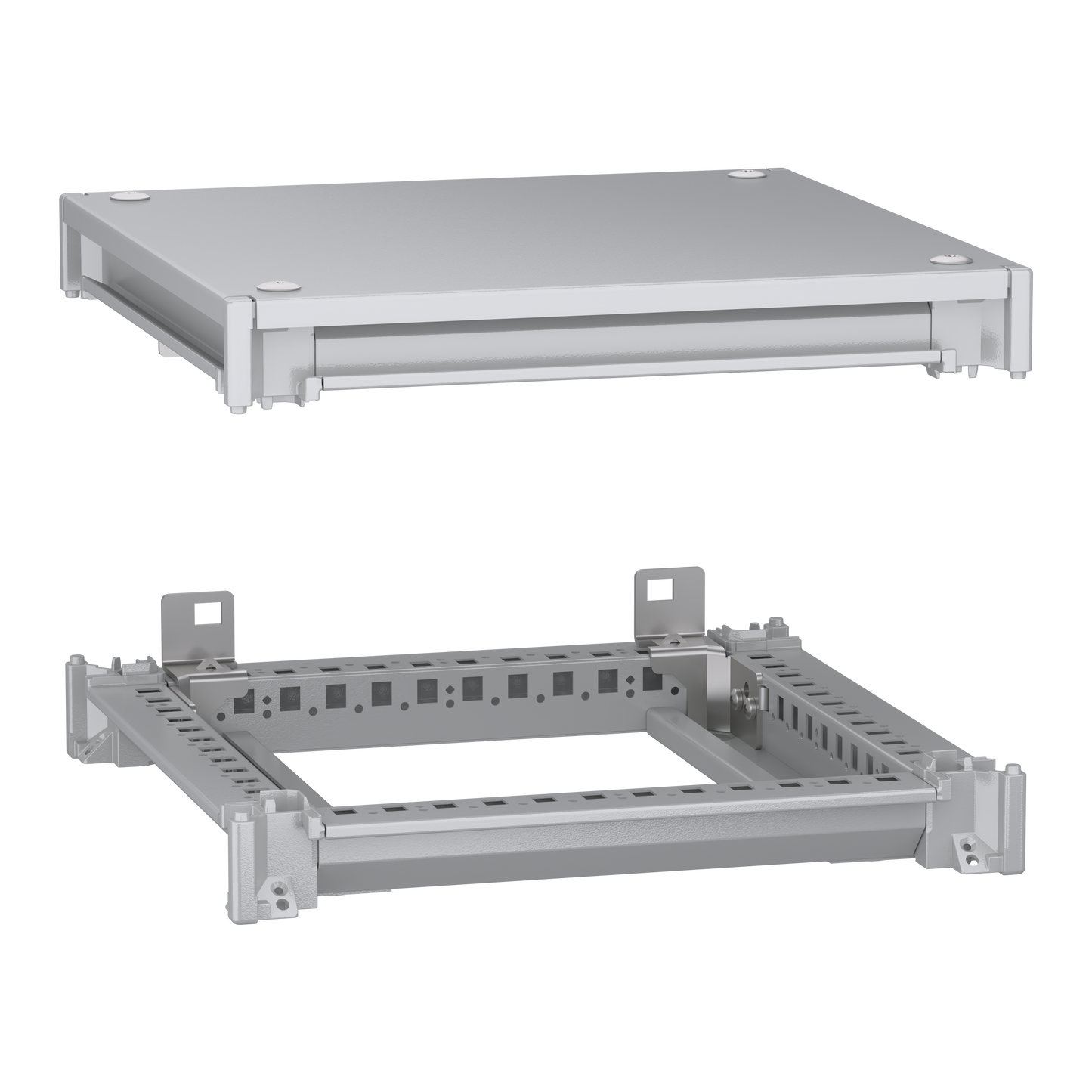 Schneider Electric-NSYSFNC44-PanelSeT SFN Kit - cadre supérieur et inférieur - 400x400 mm (Hxl)