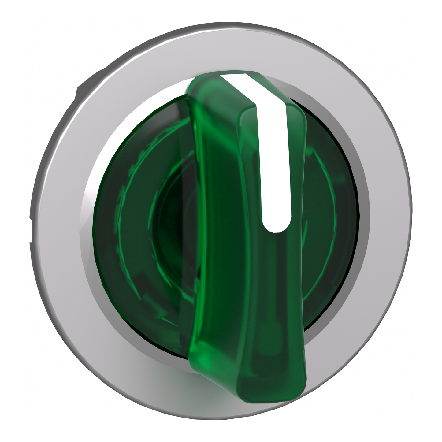 Schneider Electric-ZB4FK1533-Harmony XB4 - tête bouton à manette lumineux - flush - 3 pos rap C - vert